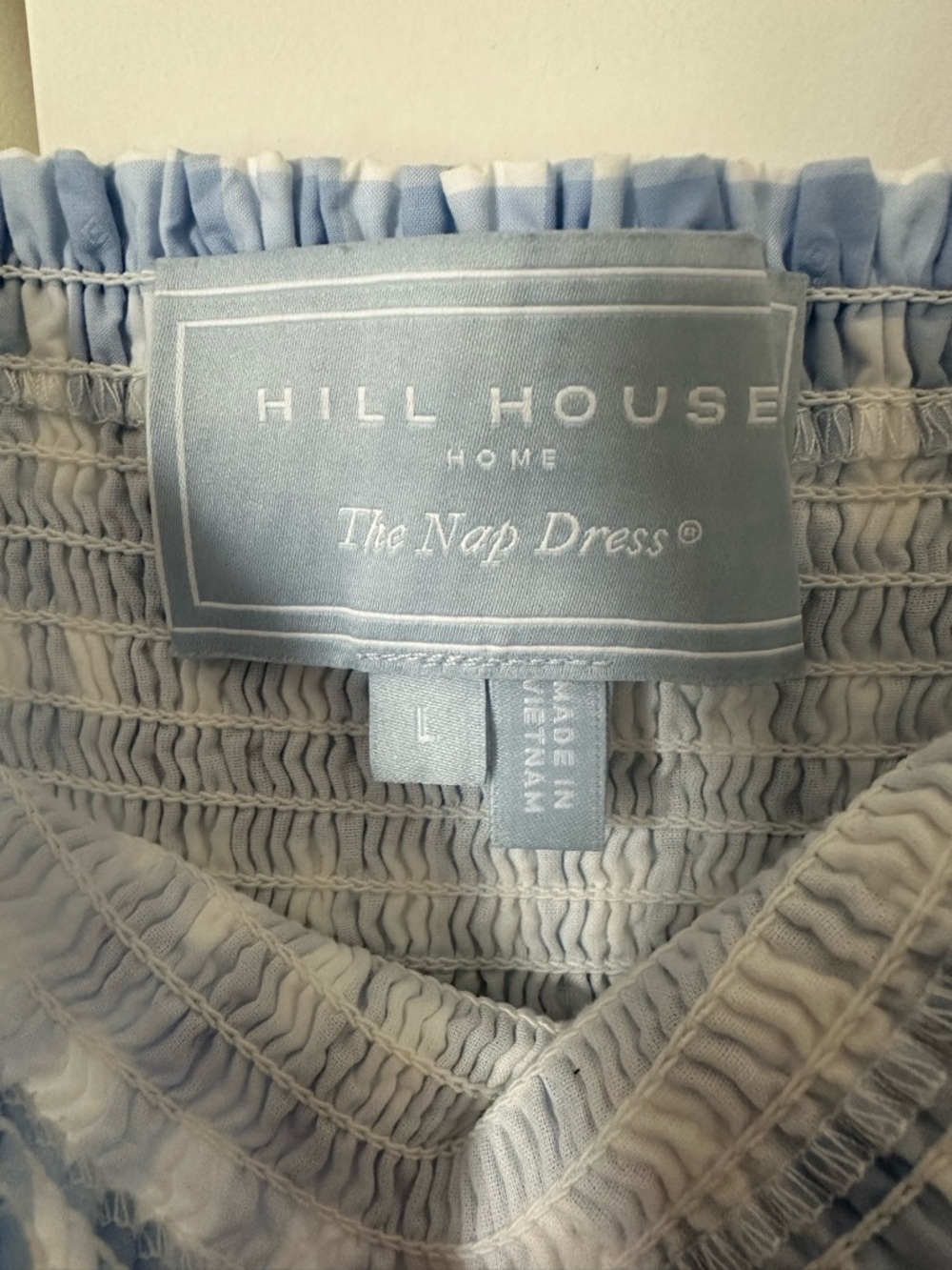 Hill House Light Blue and White Light Gingham Anjali Nap Dress - Picture 2 of 2
